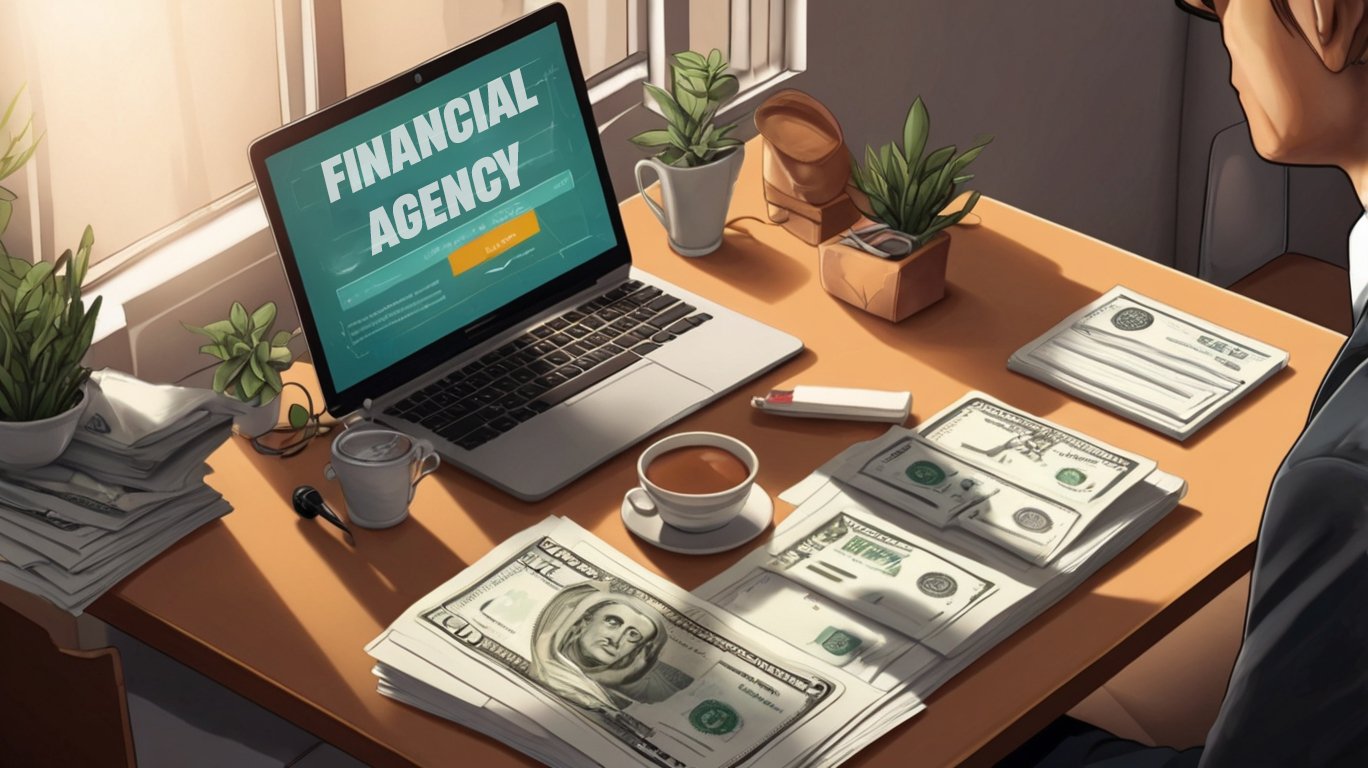 An image of an Individual looking into his Laptop on How to Start a Financial Agency