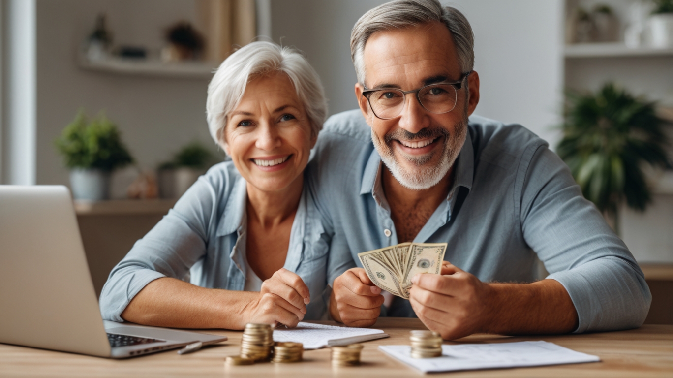 An image representing a couple planning Essential Strategies for Retirement Planning to Achieve Financial Independence